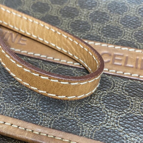 CELINE Logo Macadam Pattern 2Way Shoulder Clutch Bag PVC Leather BN GHW 62KA754 - Picture 15 of 15